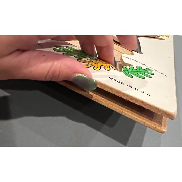 Vintage Playskool Disney Donald Duck W Chip & Dale Wooden Children’s‎ Puzzle - Picture 8 of 11